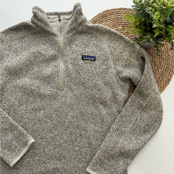 Patagonia Better Sweater‎ Quarter 1/4 Zip Fleece Pullover Grey Large - Picture 2 of 10